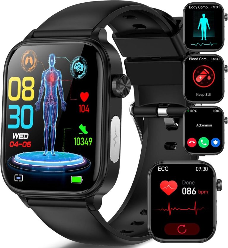 Bergson Podomètre Smartwatch - Montre Femme Wit Fréquence Cardiaque