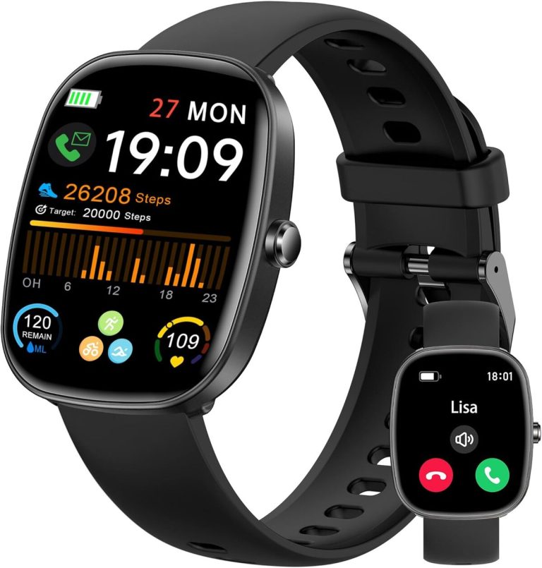 Montre Connectée Femme Homme Appel Bluetooth avec Assistant Vocal 450