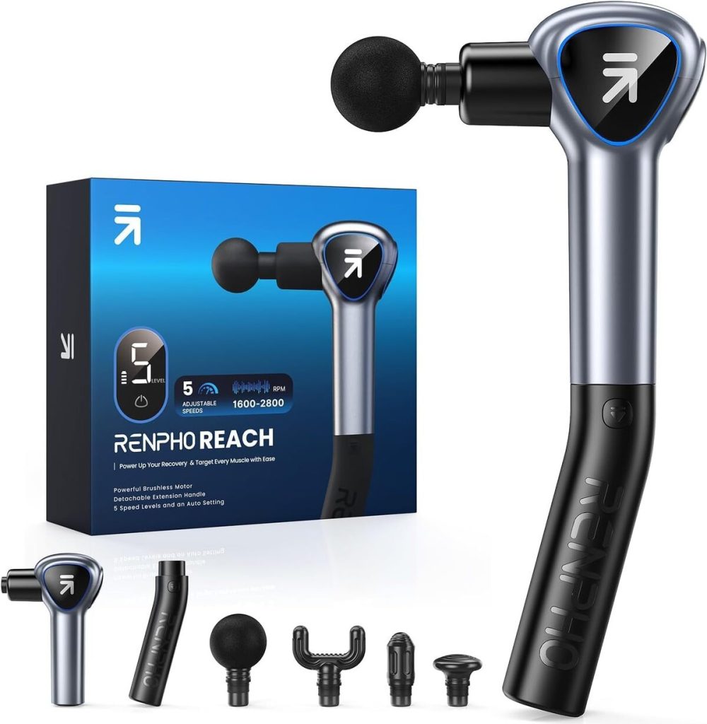 Test du pistolet de massage RENPHO Reach : efficacité et polyvalence