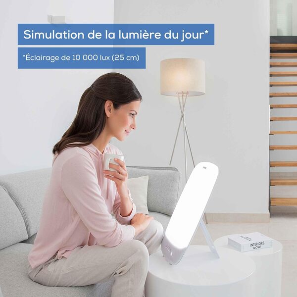 Beurer TL 85 lampe lumière du jour, simulation de la lumière du jour, intensité lumineuse de 14.000 Lux, dispositif médical, à utiliser en cas de manque de lumière, avec minuterie