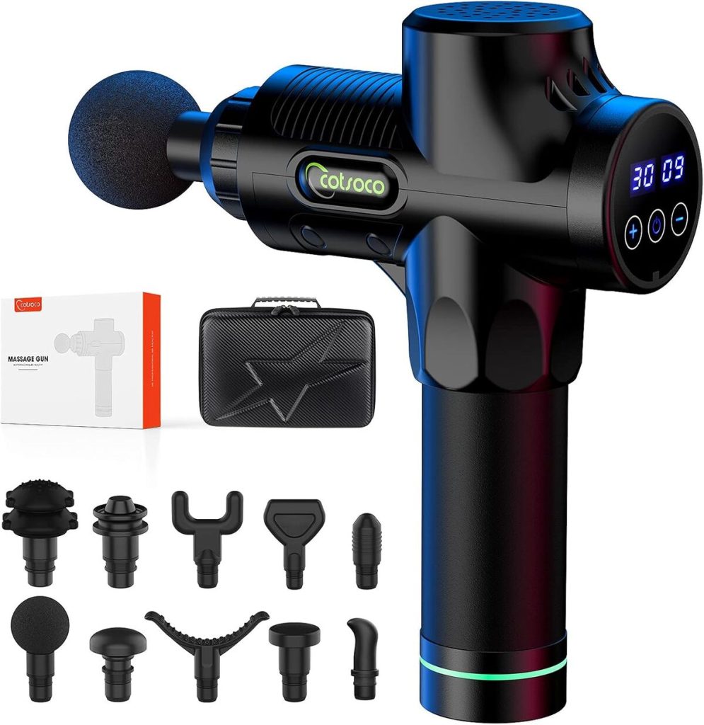 Test du masseur électrique : pistolet de massage à 30 vitesses