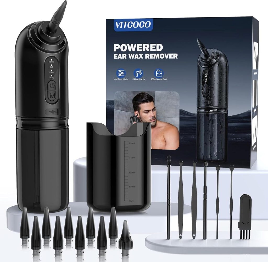 Test du nettoyeur d'oreille rechargeable Vitcoco 2000 mAh