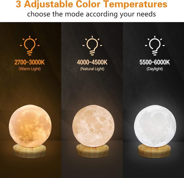 Rsccleaner Lampe de luminothérapie, 10 000 lux avec 3 températures de couleur, luminosité réglable, minuterie et fonction mémoire, lampe solaire avec télécommande pour chambre à coucher, bureau, salon