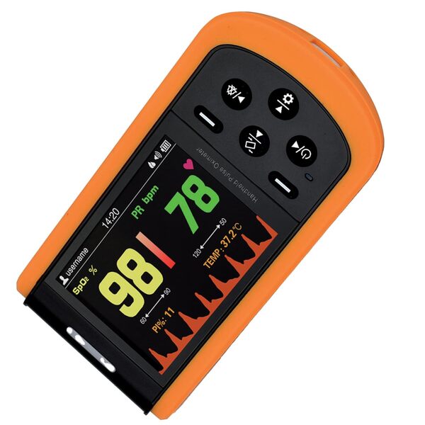 Oxymètre GIMA OXY-110, oxymètre de pouls numérique: surveillance précise de la SpO2 et de la fréquence cardiaque, oxymètre de doigt portable, SpO2 - Mode d'emploi multilingue (IT)