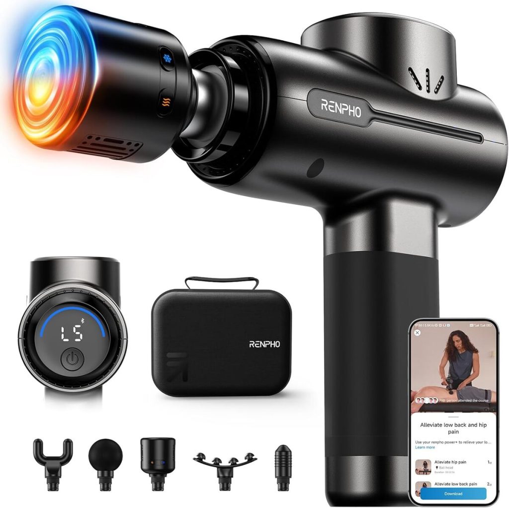 Test : pistolet de massage Renpho Active avec fonction chaleur et froid