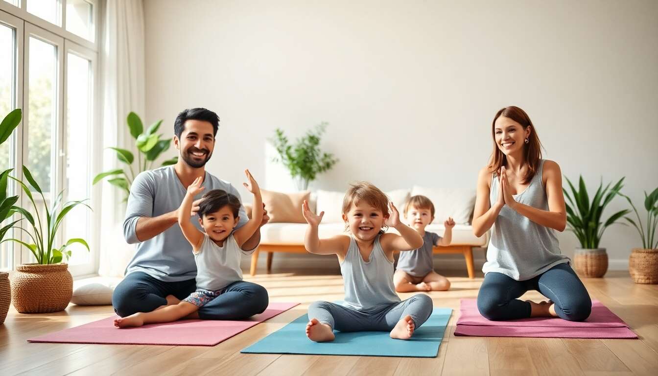 Intégrer les petits avec le baby-gym et le yoga