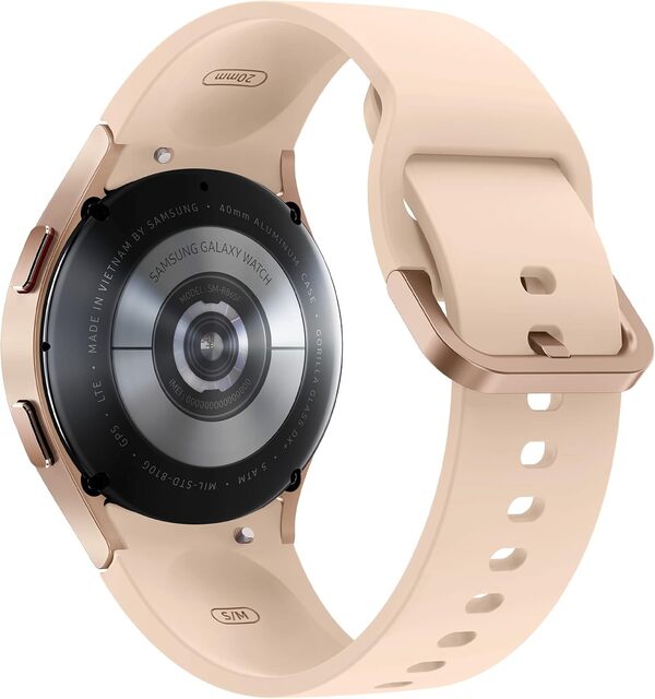 Samsung Galaxy Watch4 4G 40 mm, or rose - Montre connectée intelligente, surveillance de la santé, bien-être, sport, IMC, ECG, batterie longue durée – Version FR