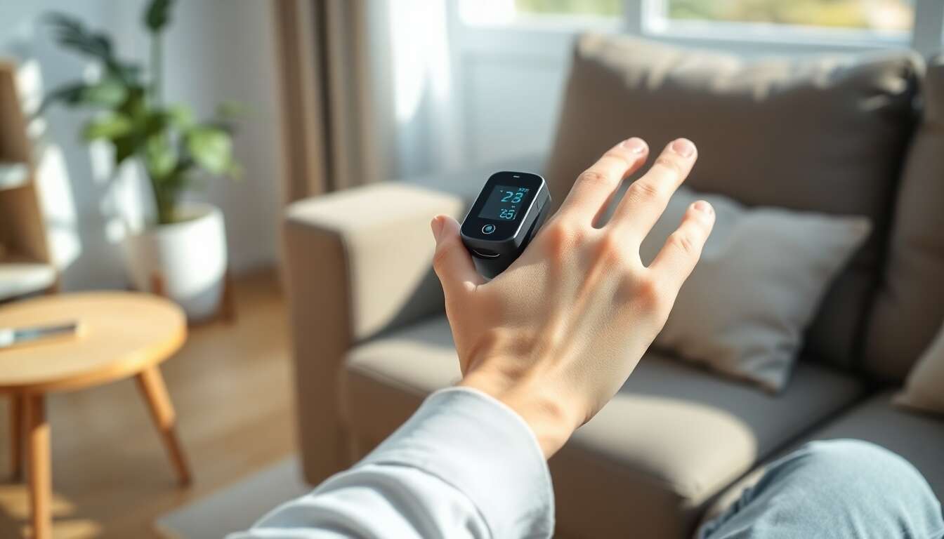 Utilisation d'un oxym&egrave;tre pour une surveillance &agrave; domicile