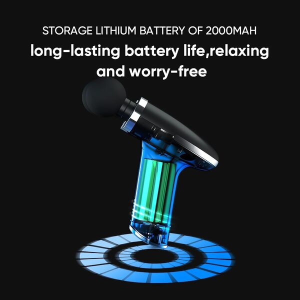 BOKOR Pistolet de massage des tissus profonds - Approuvé par la FSA/HSA - Appareil de massage personnel éligible pour soulager la douleur et la circulation dans le cou, le dos, les jambes, les épaules