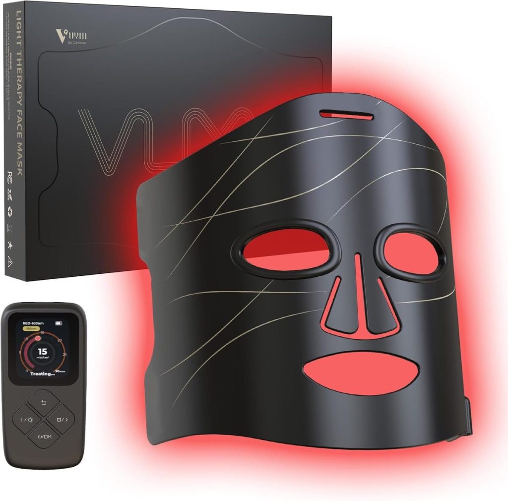 Test du masque LED lumière rouge silicone 292 : soin visage professionnel à domicile