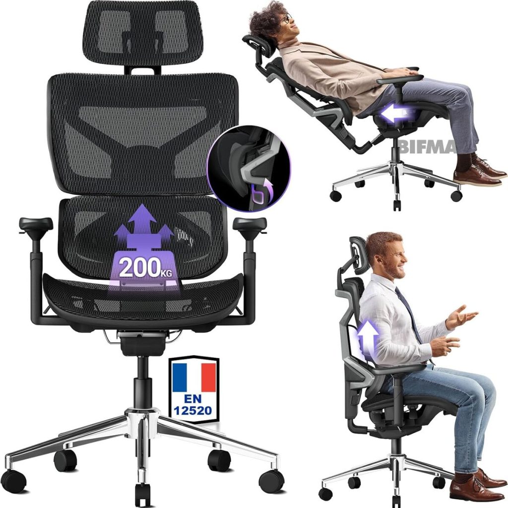 Test : chaise de bureau ergonomique BASETBL ErgoGame Pro Max