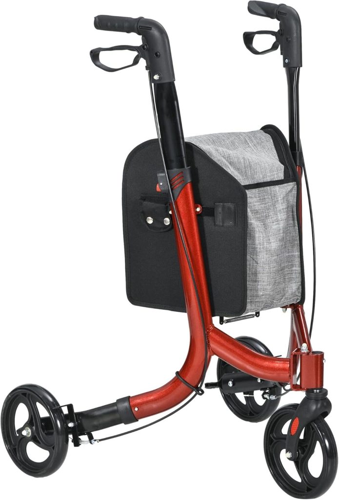 Test du déambulateur pliable HOMCOM 3 roues : légèreté et sécurité