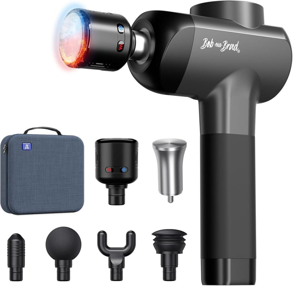 Test du pistolet de massage Bob and Brad X6 Pro Max : chaleur et froid pour muscles détendus