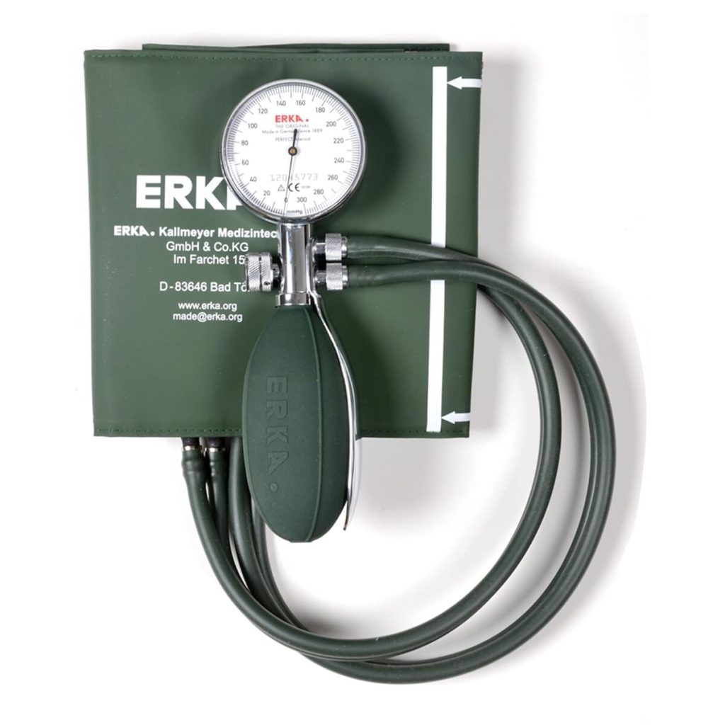 Test du tensiomètre Erka Anéroïde 201.20482 : précision et confort en vert