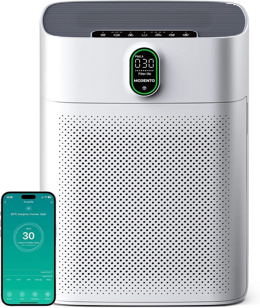 Test purificateur d'air Morento : performance et connectivité