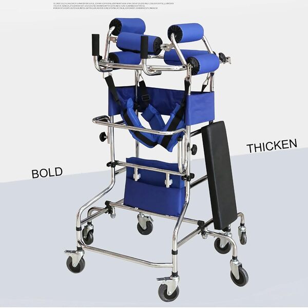Six tours/huit tours, anti-inclinaison, anti-renversement, déambulateur adulte for personnes âgées hémiplégique cadre debout de rééducation, hauteur réglable, aide à la marche for les personnes handic