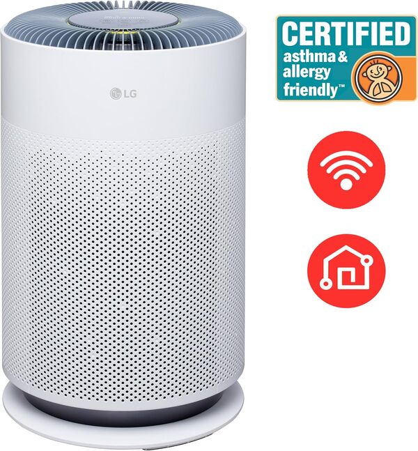 LG PuriCare 360 Purificateur d'air avec filtration HEPA en 3 étapes NanoFiber True