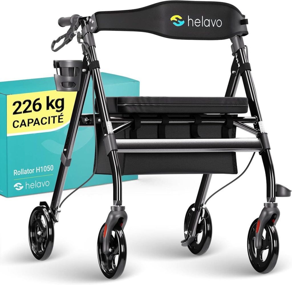 Test du déambulateur Helavo extra large : confort et robustesse