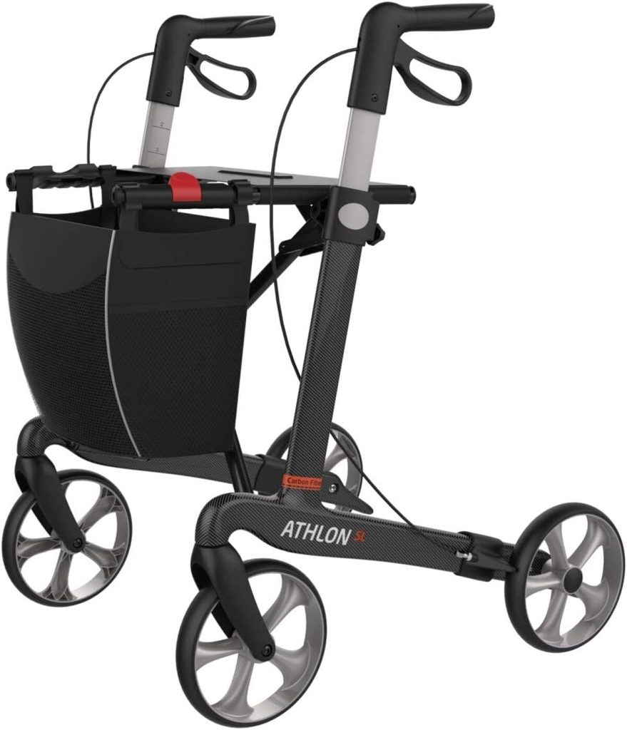 Test du rollator Rehasense Athlon carbone medium