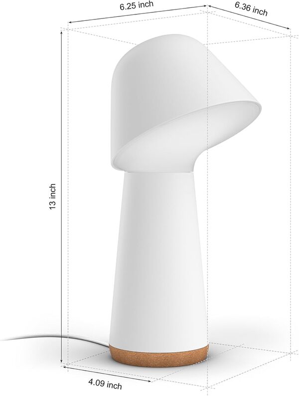 Philips Hue Twilight Lampe intelligente de mise en veille et de réveil, lumière blanche et colorée, compatible Bluetooth, commande vocale avec Alexa, Apple Home et Google Assistant