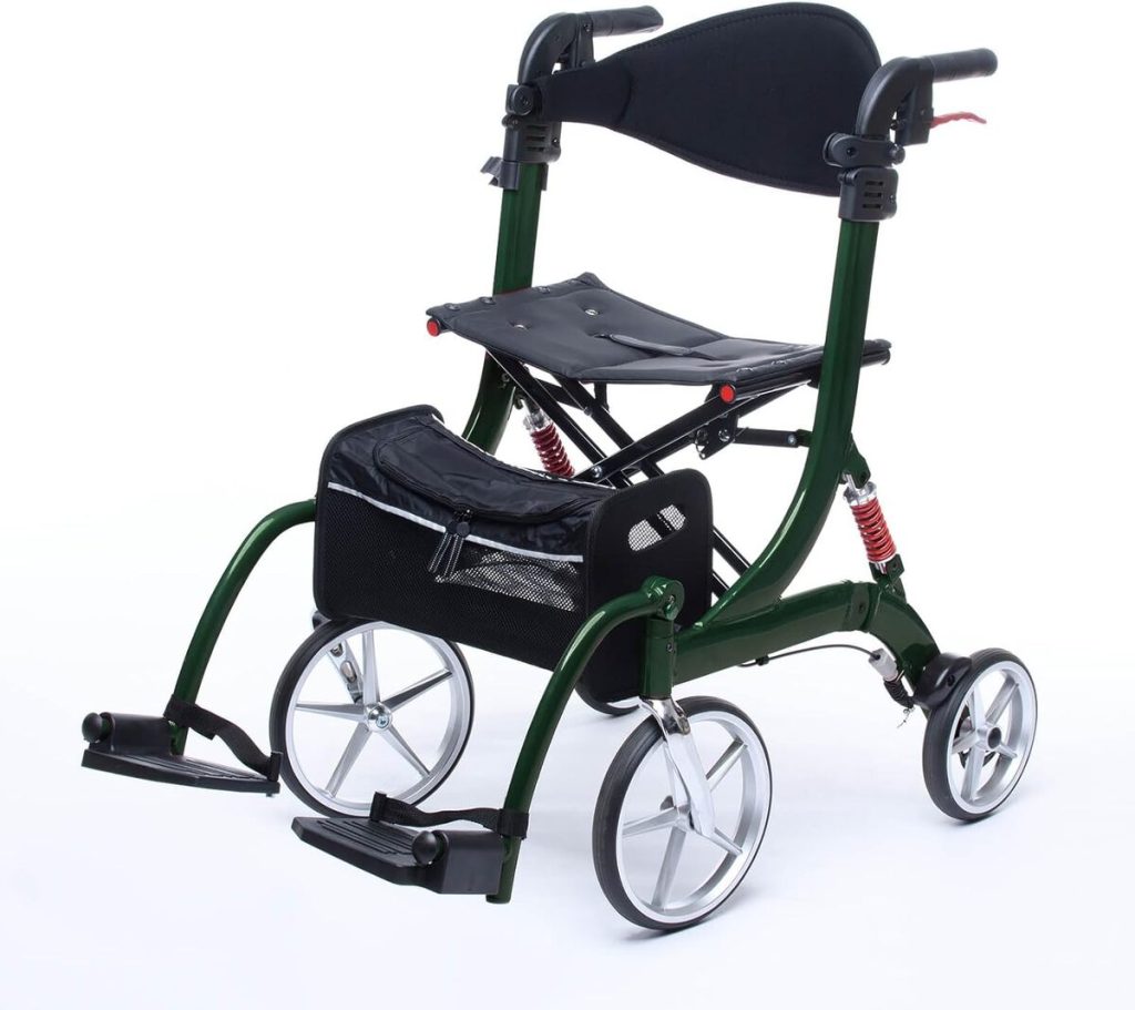 Test du déambulateur hybride SPRING VARIO de bescomedical : léger et transformable en fauteuil roulant