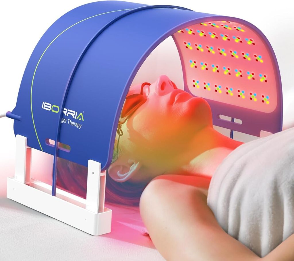 Test : iBORRIA AuraCure, panneau LED anti-âge visage & corps