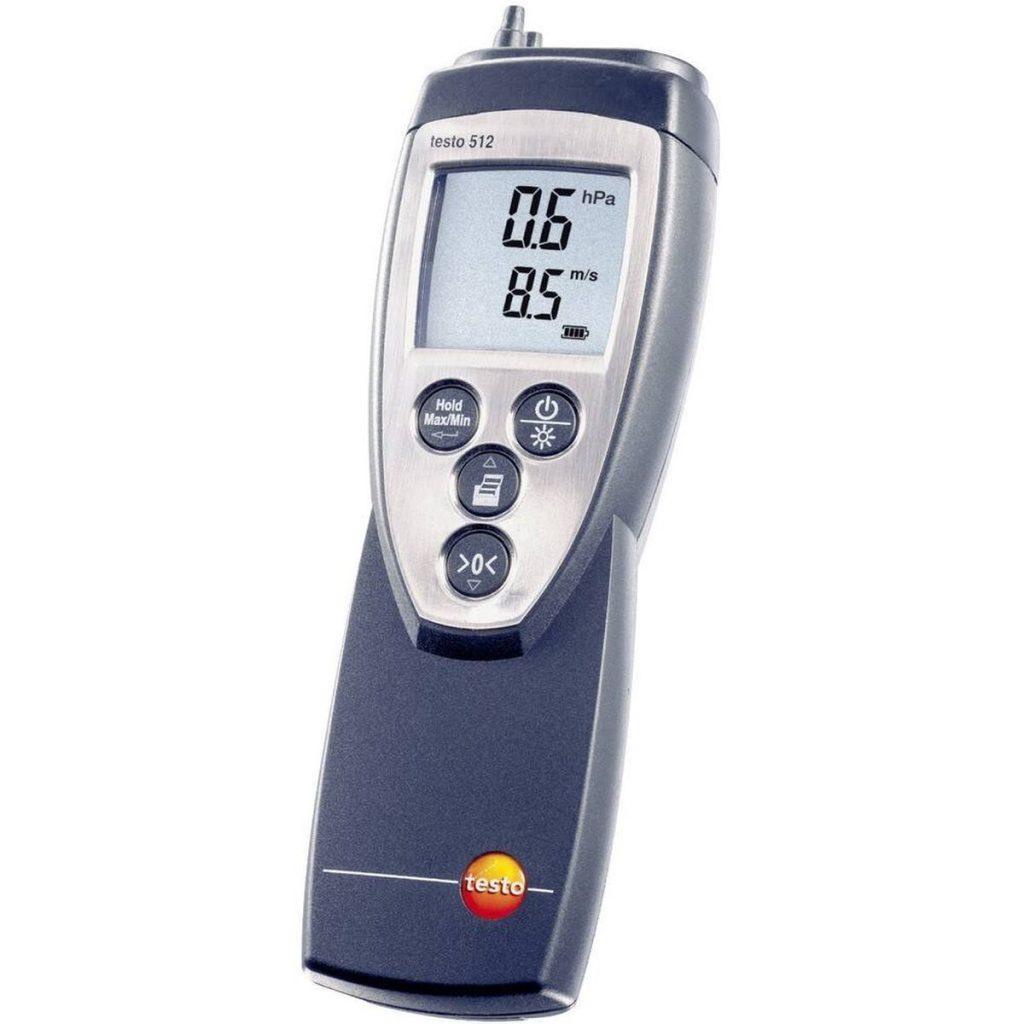 Test Testo 512 0.  20 hPa : tensiomètre performant
