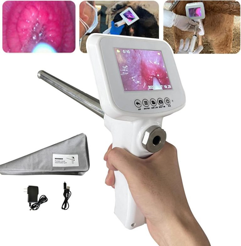 Kit D'insémination Artificielle Visuelle Pour Bovins - Équipement D'élevage Avec Caméra 15MP Et écran 3.5''