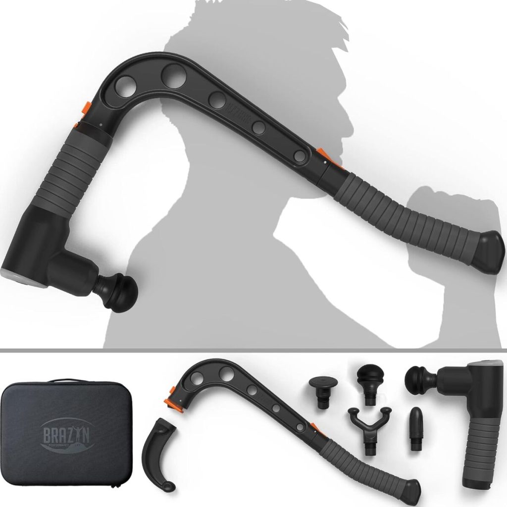 Test du pistolet à percussion Brazyn Talon : massage des muscles profonds