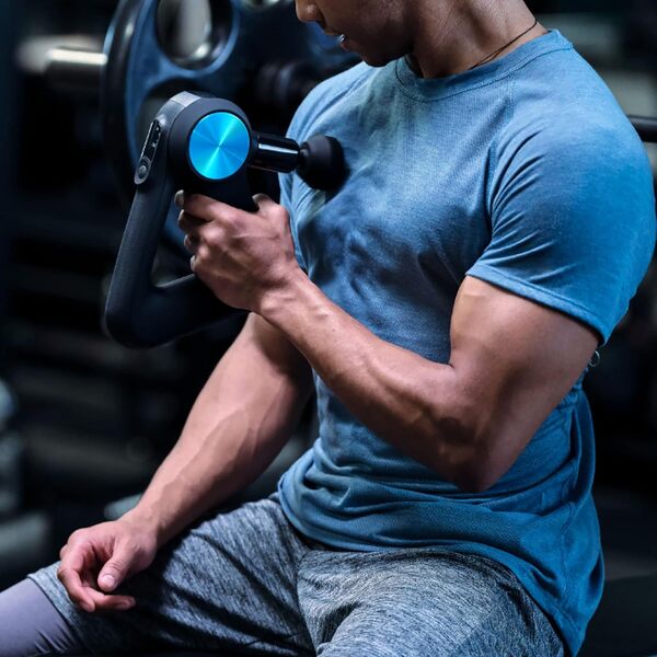 Theragun PRO Pistolet de massage à percussion | Masseur à percussion électrique portatif de 4e génération | Thérapie des tissus profonds pour les muscles (noir 2019)