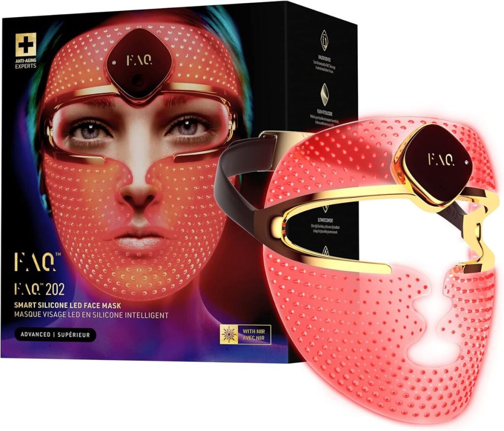 Test Masque luminothérapie FAQ 202 : soin anti-âge et acné