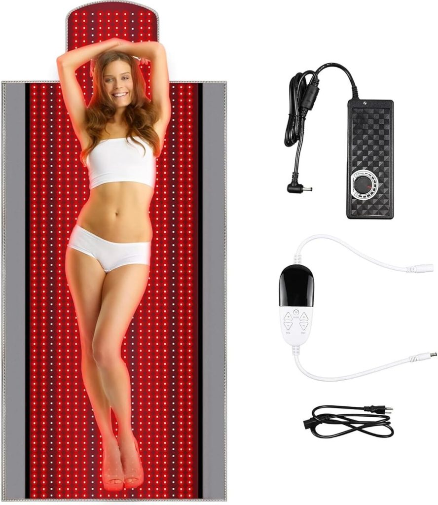 Test tapis de thérapie ZIXIAOS : lumière rouge et infrarouge puissante