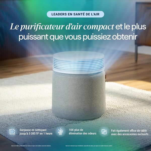 BLUEAIR Blue Signature Purificateur d’Air Grande Surface – Silencieux et Intelligent jusqu’à 154 m² | Technologie HEPASilent™ | Élimine Allergènes, Poussière, Fumée, Moisissure, Poils d’Animaux