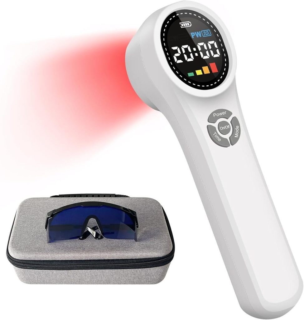 Test de l'appareil de luminothérapie ZJKC pour soulager la douleur