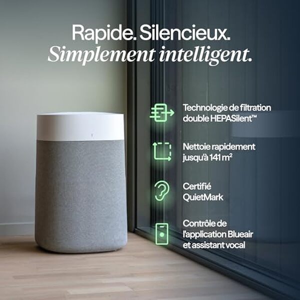 Découvrez comment le purificateur d'air Blueair Blue Pure 211i Max transforme l'air de vos grandes pièces avec efficacité et performance.