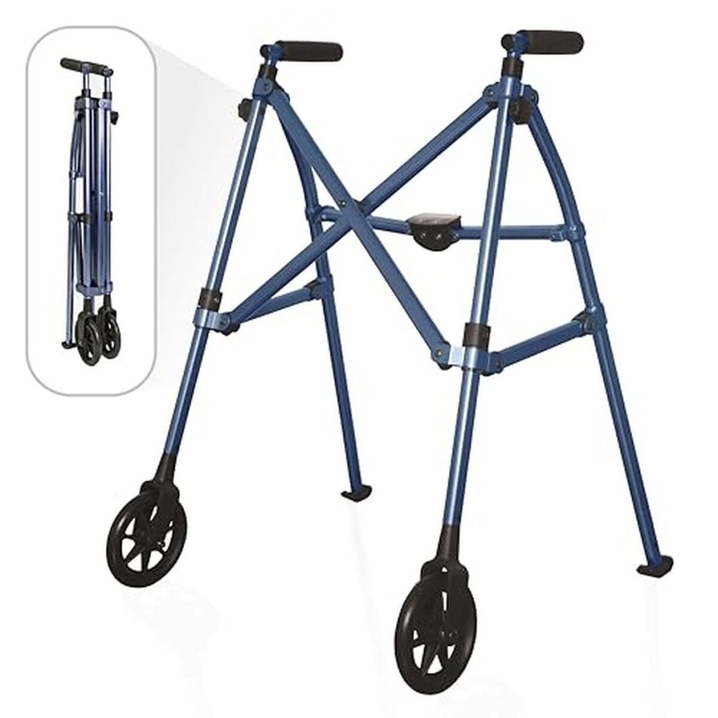 Test du déambulateur pliable Able Life Space Saver Walker, bleu cobalt