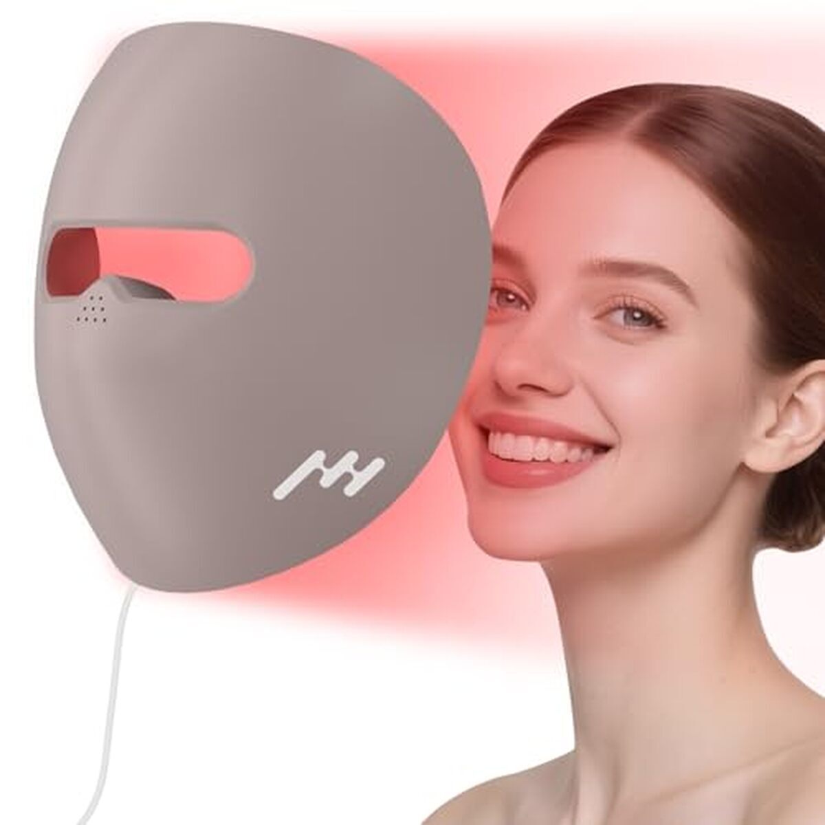 Test masque facial LED 3D en silicone : technologie avancée pour soins à domicile