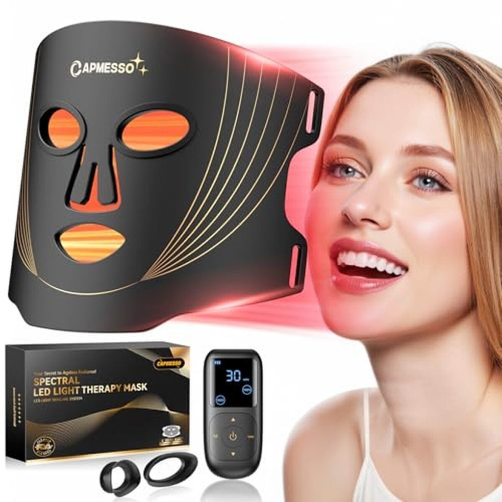 Test : masque LED visage avec 400 perles pour soins anti-âge à domicile